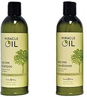

Earthly Body Miracle Oil Tea Tree Shampoo & Conditioner Set 16 Ounce...(473.18 ml)
