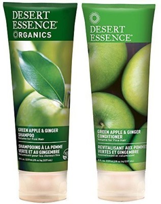 

Desert Essence Organics Green Apple & Ginger Shampoo & Green Apple & Ginger Conditioner Bundle(237 ml)