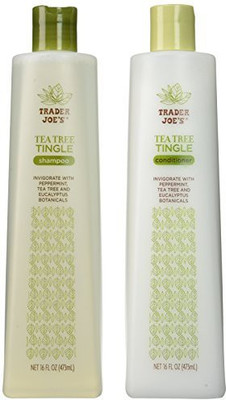

Thinkpichaidai Trader JoeS Tea Tree Tingle Shampoo & Conditioner 16 Oz.(473.18 ml)