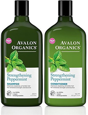 

Avalon Organics Strengthening Peppermint Shampoo And Conditioner Set 11 Ounce Each(325.31 ml)