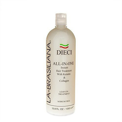 

La Brasiliana La-Brasiliana Dieci All-In-One Instant Hair Treatment 33.8 Fl.Oz.(999.59 ml)