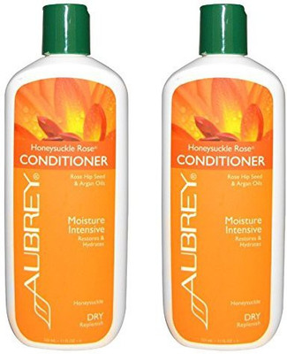

Aubrey Organics Honeysuckle Rose Conditioner Moisture Intensive With Rose Hip Seed And Argan Oils For DryReplenish 11 Fl Oz 325 Ml Pack Of 2(325 ml)