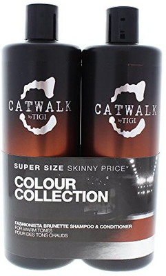 

TIGI Cosmetics Catwalk Fashionista Brunette Duo Shampoo & Conditioner For Unisex 25.36 Ounce(158.51 ml)