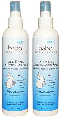 

Babo Botanicals Lice Repel Conditioning Spray Powerful All-Natural Tea Tree Blend With Calendula Meadowsweet And Chamomile 8 Fl. Oz. Pack Of 2(236.59 ml)