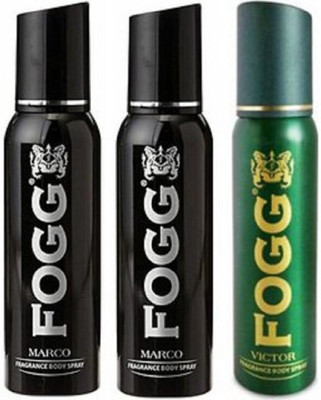 

FOGG DEODORANT 2 MARCO VICTOR Body Spray - For Men & Women(450 ml, Pack of 3)