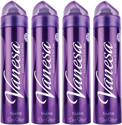 

vanesa Touche Deodorant Spray - For Women(600 ml, Pack of 4)