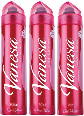 

VANESA PETAL Deodorant Spray - For Women(450 ml, Pack of 3)