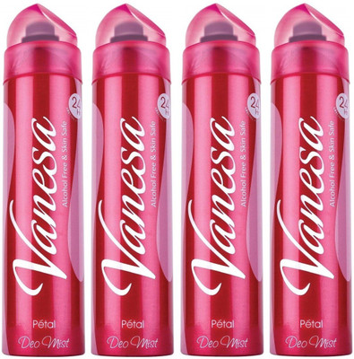 

VANESA PETAL Deodorant Spray - For Women(600 ml, Pack of 4)
