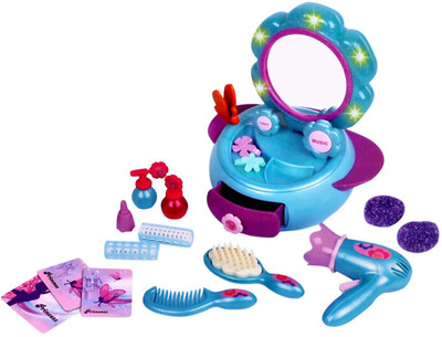 

Toyshine 16 Pcs Dressing Table Beauty Set Toy with Music and Lights(Multicolor)