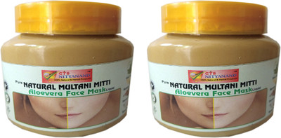 

CTS NITYANAND PURE NATURAL MULTANI MITTI ALO VERA FACE MASK / PACK OF 2(208 g)
