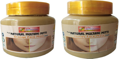 

CTS NITYANAND PURE NATURAL MULTANI MITTI OREANGE FACE MASK AND HOUNY FACE MASK / PACK(214 g)