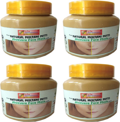 

CTS NITYANAND PURE NATURAL MULTANI MITTI ALO VERA FACE MASK/PACK OF 4(213 g)