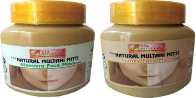 

CTS NITYANAND PURE NATURAL MULTANI MITTI HOUNY FACE MASK AND ALO VERA FACE MASK / PACK(219 g)