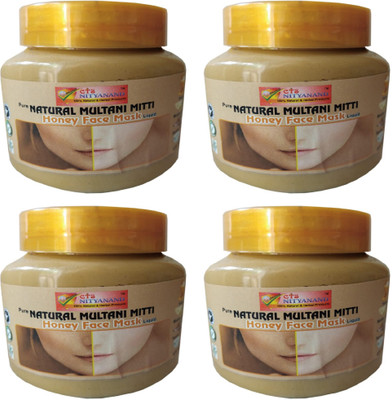 

CTS NITYANAND PURE NATURAL MULTANI MITTI HOUNY FACE MASK/PACK OF 4(211 g)