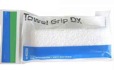 

QUINERGYS ® Badminton Towel Grip AC402DX 1.35mm LIME (yac402dxlf) Normal thickness for one Racket - Warm White Towel Grip(White, Pack of 1)