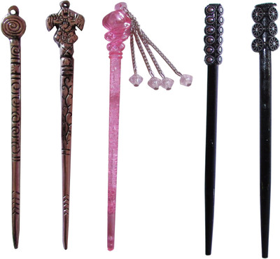 

Disney Frozen Combo of Multi Color Juda Sticks Bun Stick(Multicolor)