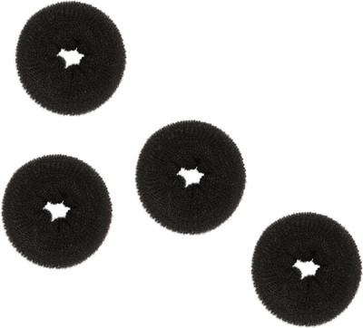 

Jampak™ 3 Pieces Donut Bun Maker Hair Bun Maker Ring Style Bun Maker Set for Chignon Hair Includes Large, Medium and Small Bun(Black)