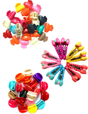 

New Arihant Traders Combo of 40 Pieces of Small Clutchers/Claws & Tic Tac for Girls & Kids Hair Accessory Set, Hair Claw, Hair Clip, Tic Tac Clip(Multicolor)