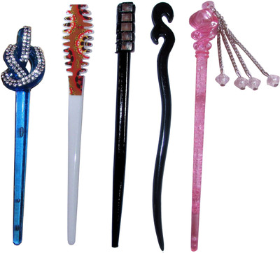 

ELV 7-in-1-hair Combo of Multi Color Juda Sticks Bun Stick(Multicolor)