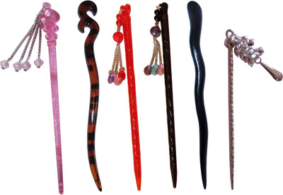 

despot Combo of Multi Color Juda Sticks Bun Stick(Multicolor)