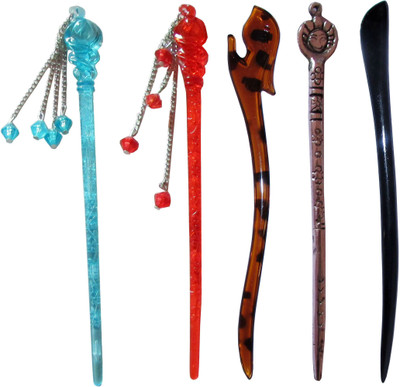 

fabricate Combo of Multi Color Juda Sticks Bun Stick(Multicolor)