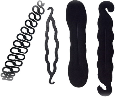 

Jampak™ Hair Juda Base, Bun Makers, Hair Styling Tools, For Women Black Hair Accessory Set(Black)