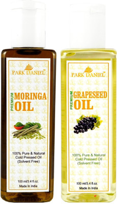 

Park Daniel Premium Moringa oil and Grapeseed oil combo of 2 bottles of 100 ml (200ml) Hair Oil(200 ml)