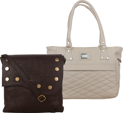 

Fillin Cart Sling Bag(Grey, Brown), Brown;grey