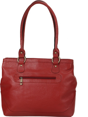 

Leather Giant Shoulder Bag(Red)