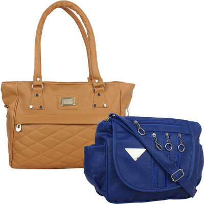 

Fillin Cart Sling Bag(Brown, Blue), Blue;brown