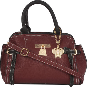 

Butterflies Hand-held Bag(Brown)