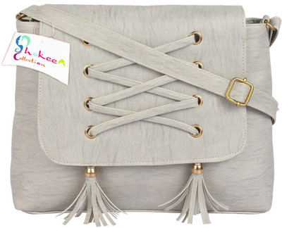 

Shokeen Collection Sling Bag(Grey)