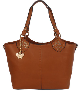 

Butterflies Hand-held Bag(Brown)