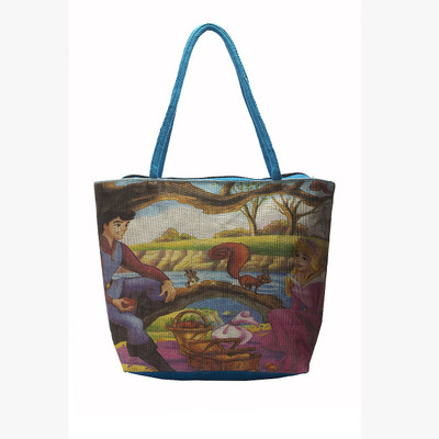 

Fashion Knockout Tote(Blue)