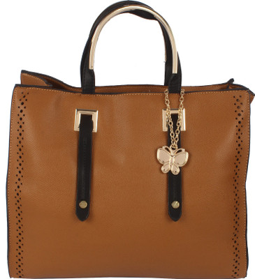 Butterflies Hand-held Bag(Brown)