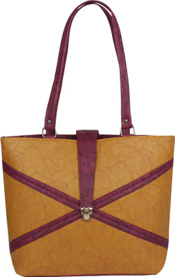

AARAV FASHION Hand-held Bag(Tan, Purple), Purple;tan