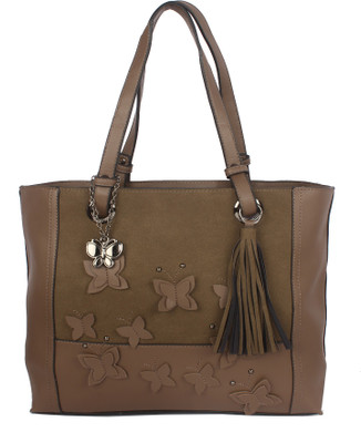 

Butterflies Hand-held Bag(Brown)