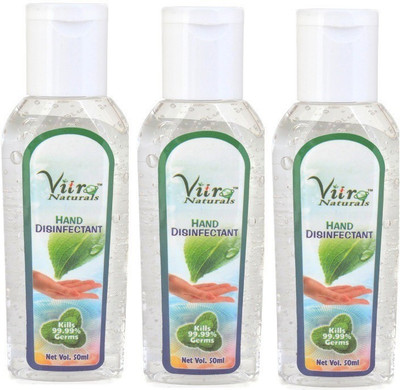 

vitro Hand Disinfectant (Sanatizer) 50 ml Set of 3(50 ml, Bottle, Pack of 3)