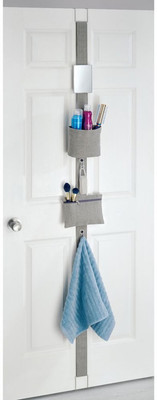 INTERDESIGN Wren Over-The-Door Storage Organizer For Closet or Bathroom To Hold Jewelry - 2 Pockets Hook 3(Pack of 1)