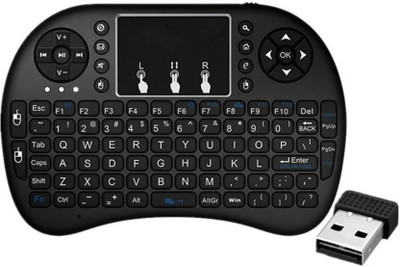 

ROQ Mini Wireless Keyboard With Touch Pad Wireless Gaming Keyboard(Black)