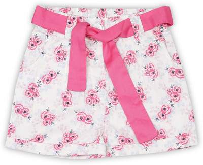 

Chirpie Pie by Pantaloons Short For Girl's Casual Printed Cotton(White, Pack of 1
