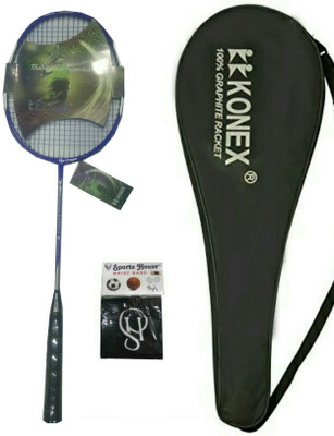 

KK Konex V Atomos KK 200 Badminton Racquet (Pack of 1) With SportsHouse Cotton Wrist Band - Badminton Kit