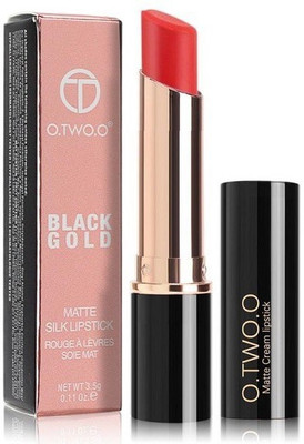 

O.TWO.O N6032 : Black Gold Matte Silk Lipstick - Long-Wearing, Full-Coverage Finish; Intensely Rich, Vivid Shade, Non Drying Matte, Soft Velvet Matte Finish Lipstick(N6032A04)