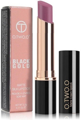 

O.TWO.O N6032 : Black Gold Matte Silk Lipstick - Long-Wearing, Full-Coverage Finish; Intensely Rich, Vivid Shade, Non Drying Matte, Soft Velvet Matte Finish Lipstick(N6032A05)