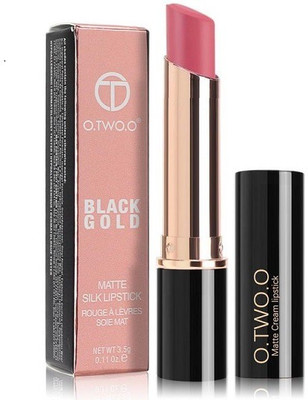 

O.TWO.O N6032 : Black Gold Matte Silk Lipstick - Long-Wearing, Full-Coverage Finish; Intensely Rich, Vivid Shade, Non Drying Matte, Soft Velvet Matte Finish Lipstick(N6032A03)