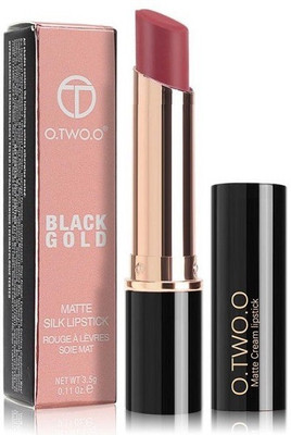 

O.TWO.O N6032 : Black Gold Matte Silk Lipstick - Long-Wearing, Full-Coverage Finish; Intensely Rich, Vivid Shade, Non Drying Matte, Soft Velvet Matte Finish Lipstick(N6032A02)