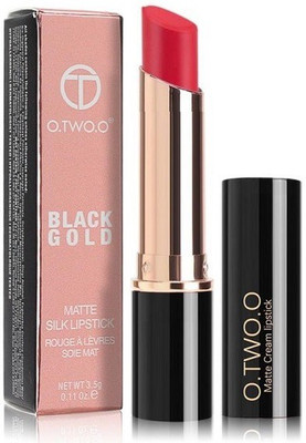 

O.TWO.O N6032 : Black Gold Matte Silk Lipstick - Long-Wearing, Full-Coverage Finish; Intensely Rich, Vivid Shade, Non Drying Matte, Soft Velvet Matte Finish Lipstick(N6032A08, 3.5 g)