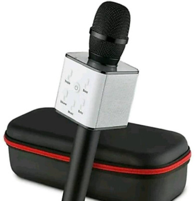 

Gazzet4 Q7 Super Sound Wireless Karaoke KTV Player Bluetooth Mic With Speaker Microphone(Black)