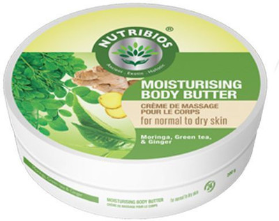

Nutribios Moisturising Body Butter Cream Moringa, Ginger & Green Tea For Men & Women Normal To Dry Skin ( 24Hr ) - 200 g(250 g)