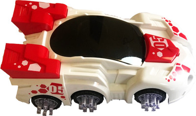

SAISAN Coaster Music Light Bump N Go Action car with 3 Tier Rolling And Lights Multi Color(Multicolor)